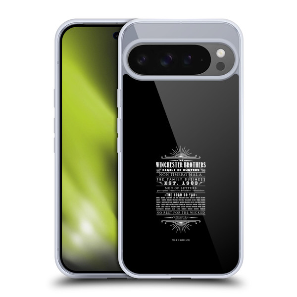 Supernatural Vectors Winchester Brothers Soft Gel Case for Google Pixel 9 Pro XL