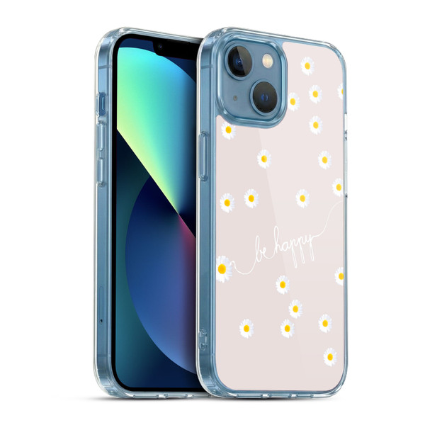 Monika Strigel Happy Daisy Nude Soft Gel Case for Apple iPhone 13 Mini & MagSafe