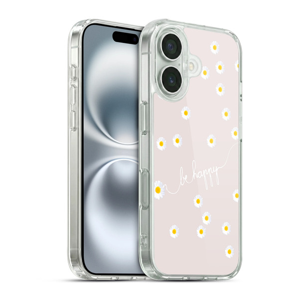 Monika Strigel Happy Daisy Nude Soft Gel Case for Apple iPhone 16 & MagSafe