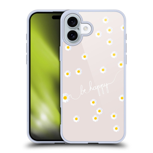 Monika Strigel Happy Daisy Nude Soft Gel Case for Apple iPhone 16 Plus