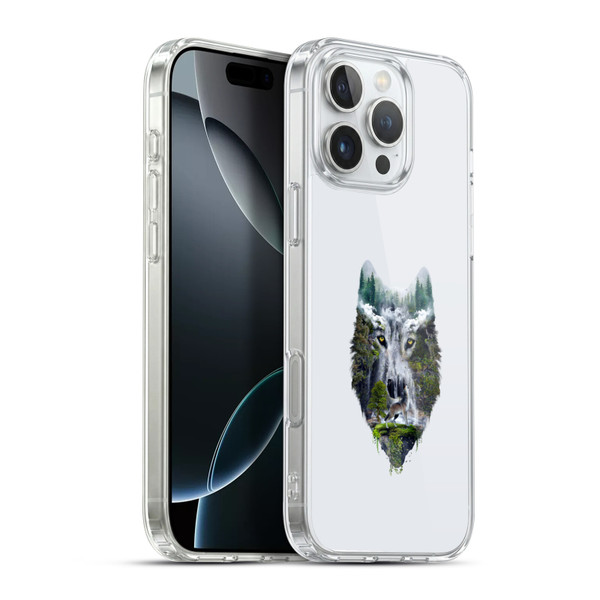 Riza Peker Animal Abstract Wolf Nature Soft Gel Case for Apple iPhone 16 Pro Max & MagSafe