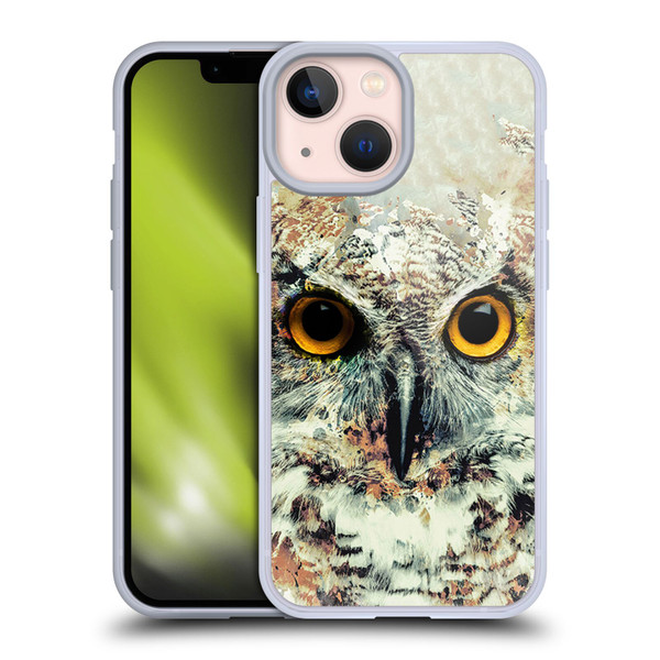 Riza Peker Animals Owl II Soft Gel Case for Apple iPhone 13 Mini