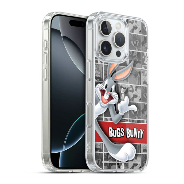 Looney Tunes Bugs Bunny Tiles Soft Gel Case for Apple iPhone 16 Pro & MagSafe