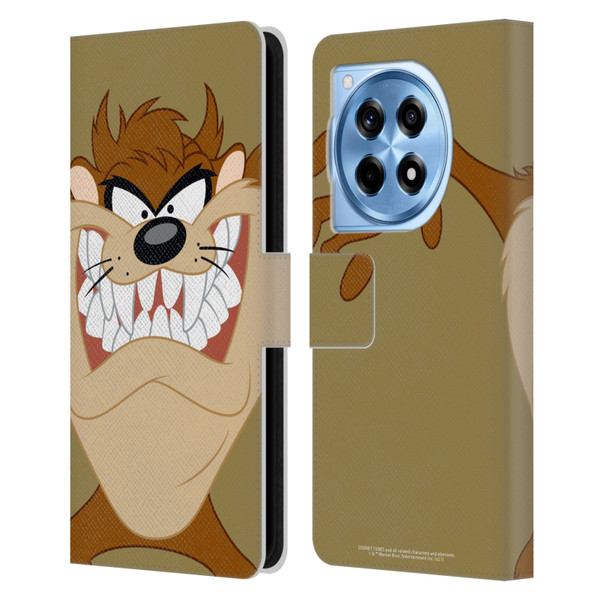 Looney Tunes Characters Tasmanian Devil Leather Book Wallet Case Cover For OnePlus 12R