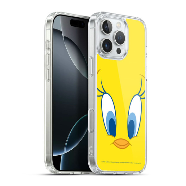 Looney Tunes Full Face Tweety Soft Gel Case for Apple iPhone 16 Pro Max & MagSafe
