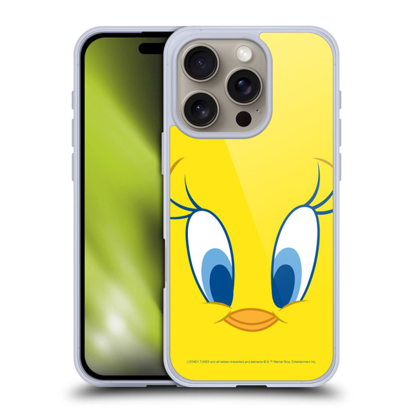 Looney Tunes Full Face Tweety Soft Gel Case for Apple iPhone 16 Pro