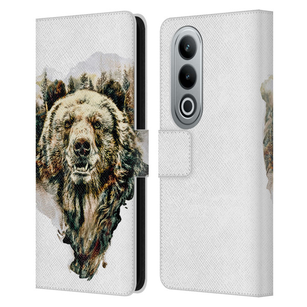 Riza Peker Animals Bear Leather Book Wallet Case Cover For OPPO OnePlus Ace 3V 5G
