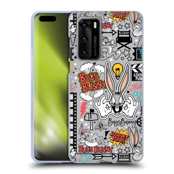 Looney Tunes Graphics and Characters Bugs Bunny Soft Gel Case for Huawei P40 5G