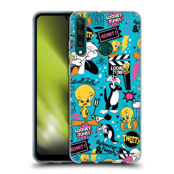 Looney Tunes Graphics and Characters Tweety And Sylvester Soft Gel Case for Huawei Y6p