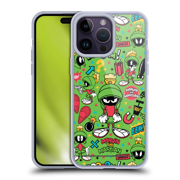 Looney Tunes Graphics and Characters Marvin The Martian Soft Gel Case for Apple iPhone 14 Pro Max