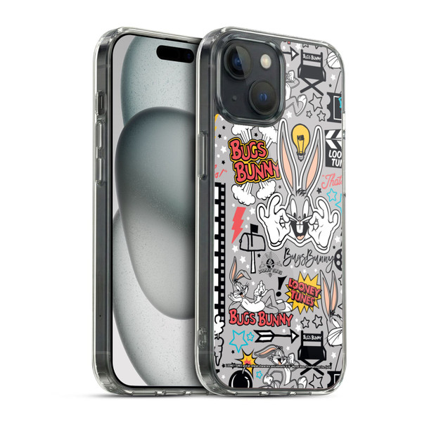 Looney Tunes Graphics and Characters Bugs Bunny Soft Gel Case for Apple iPhone 15 & MagSafe