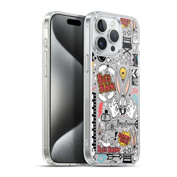 Looney Tunes Graphics and Characters Bugs Bunny Soft Gel Case for Apple iPhone 15 Pro Max & MagSafe