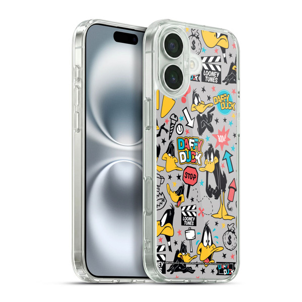 Looney Tunes Graphics and Characters Daffy Duck Soft Gel Case for Apple iPhone 16 Plus & MagSafe