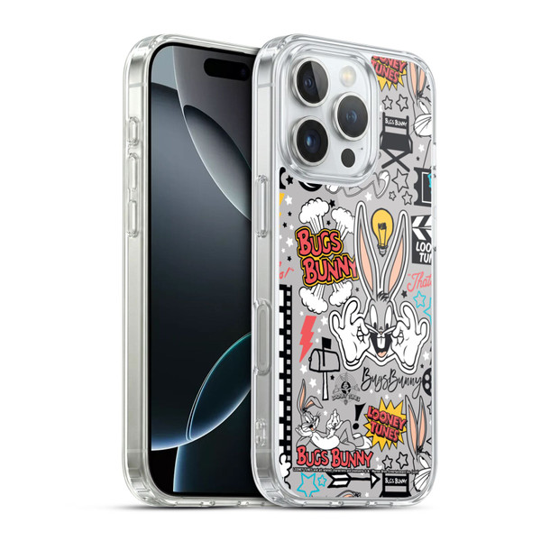 Looney Tunes Graphics and Characters Bugs Bunny Soft Gel Case for Apple iPhone 16 Pro & MagSafe