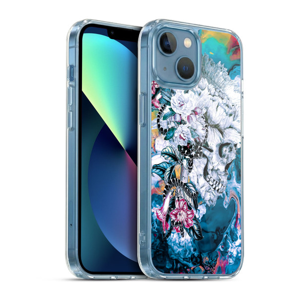 Riza Peker Skulls 9 Memento Mori Soft Gel Case for Apple iPhone 13 Mini & MagSafe