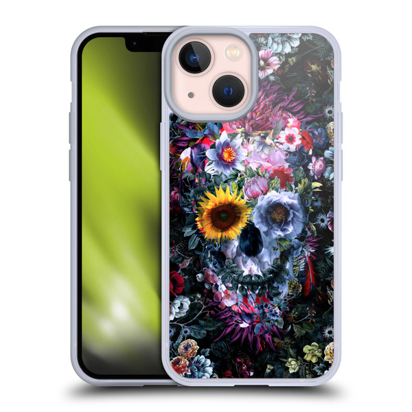 Riza Peker Skulls 9 Skull Soft Gel Case for Apple iPhone 13 Mini