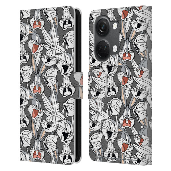 Looney Tunes Patterns Bugs Bunny Leather Book Wallet Case Cover For OnePlus Nord 3 5G