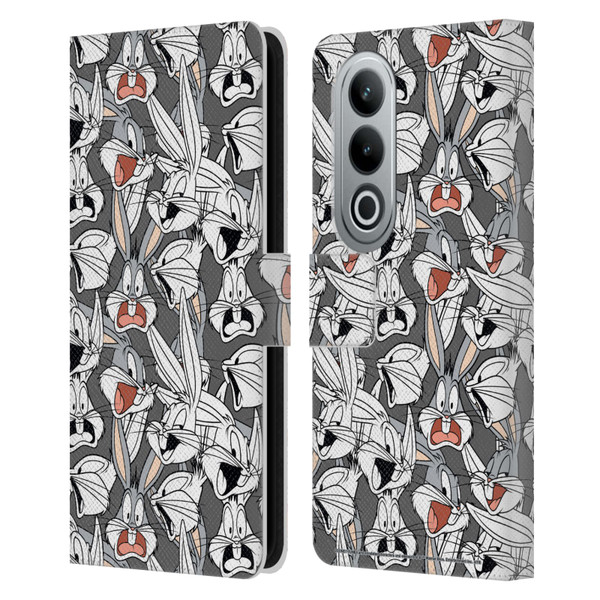 Looney Tunes Patterns Bugs Bunny Leather Book Wallet Case Cover For OPPO OnePlus Ace 3V 5G