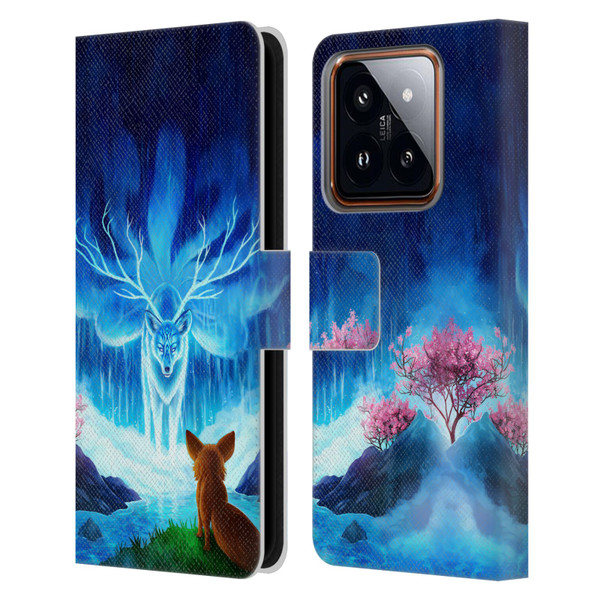 Jonas "JoJoesArt" Jödicke Wildlife Wisdom Leather Book Wallet Case Cover For Xiaomi 14