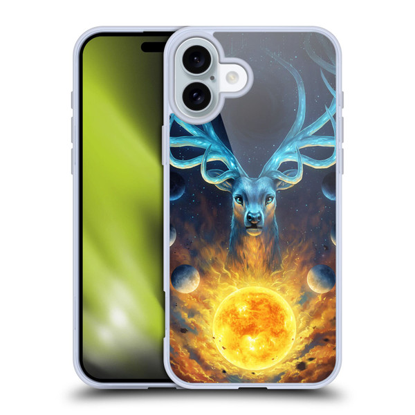 Jonas "JoJoesArt" Jödicke Wildlife 2 Celestial Soft Gel Case for Apple iPhone 16 Plus