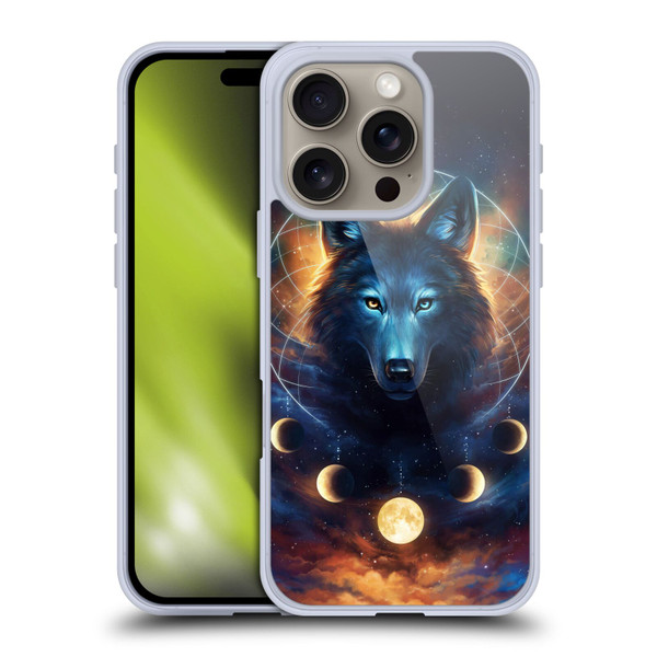Jonas "JoJoesArt" Jödicke Wildlife 2 Dreamcatcher Wolf Soft Gel Case for Apple iPhone 16 Pro
