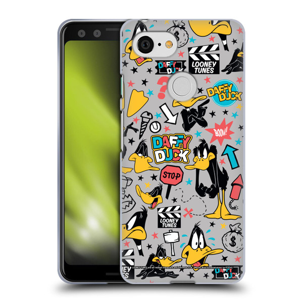 Looney Tunes Graphics and Characters Daffy Duck Soft Gel Case for Google Pixel 3