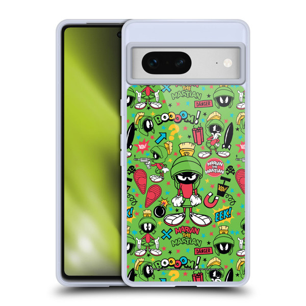 Looney Tunes Graphics and Characters Marvin The Martian Soft Gel Case for Google Pixel 7