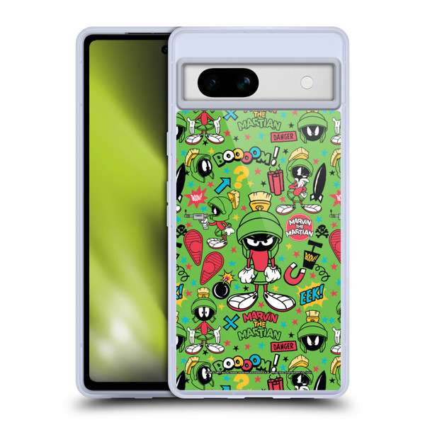 Looney Tunes Graphics and Characters Marvin The Martian Soft Gel Case for Google Pixel 7a