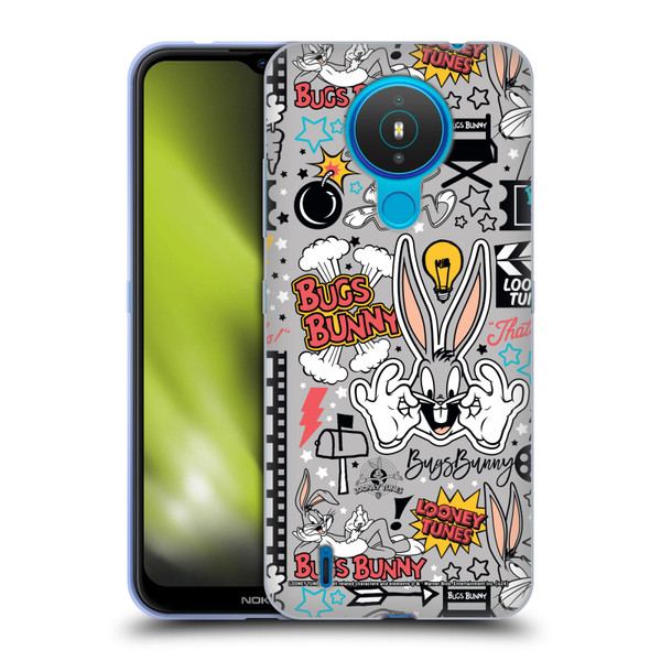 Looney Tunes Graphics and Characters Bugs Bunny Soft Gel Case for Nokia 1.4