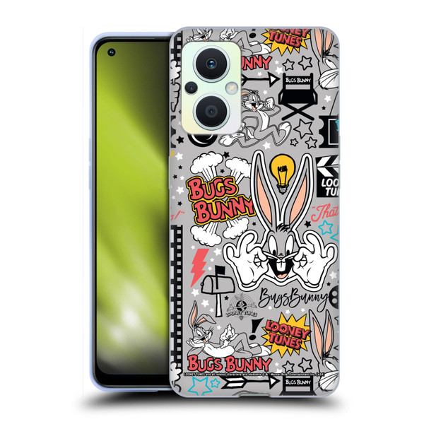 Looney Tunes Graphics and Characters Bugs Bunny Soft Gel Case for OPPO Reno8 Lite