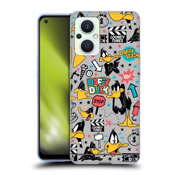 Looney Tunes Graphics and Characters Daffy Duck Soft Gel Case for OPPO Reno8 Lite