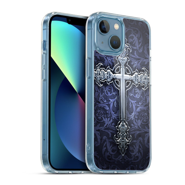 Brigid Ashwood Crosses Gothic Soft Gel Case for Apple iPhone 13 Mini & MagSafe