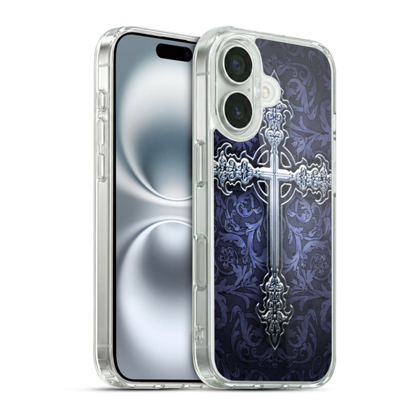 Brigid Ashwood Crosses Gothic Soft Gel Case for Apple iPhone 16 & MagSafe