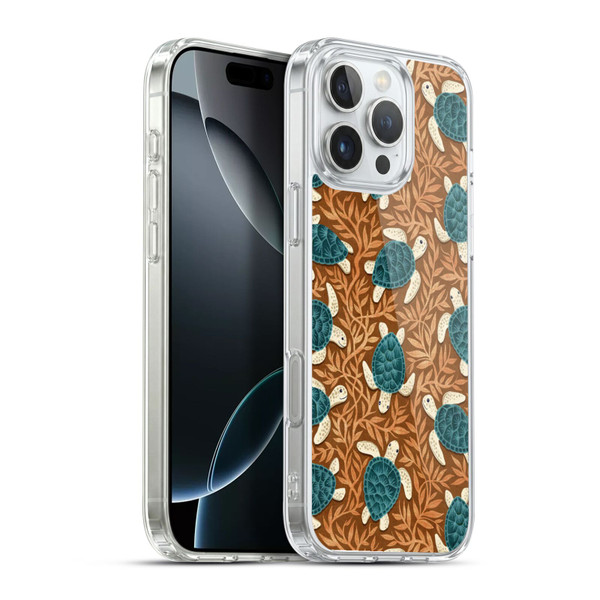Micklyn Le Feuvre Flora And Fauna Tiny Turtle Treasures Soft Gel Case for Apple iPhone 16 Pro Max & MagSafe