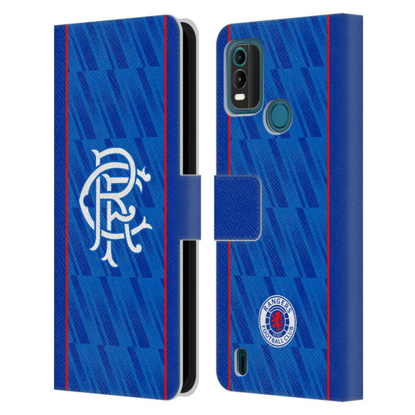 Rangers FC 2024/25 Kit Home Leather Book Wallet Case Cover For Nokia G11 Plus