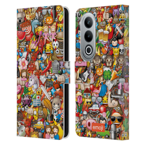 emoji® Trendy Full Pattern Leather Book Wallet Case Cover For OPPO OnePlus Ace 3V 5G