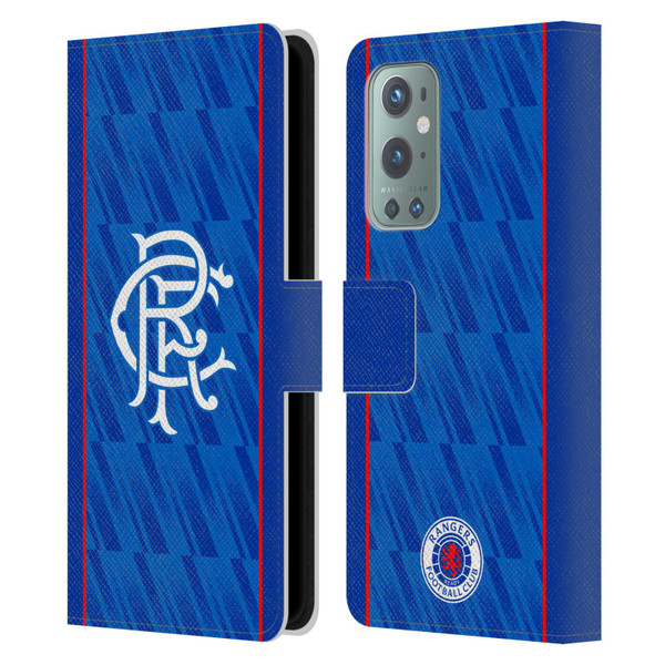 Rangers FC 2024/25 Kit Home Leather Book Wallet Case Cover For OnePlus 9