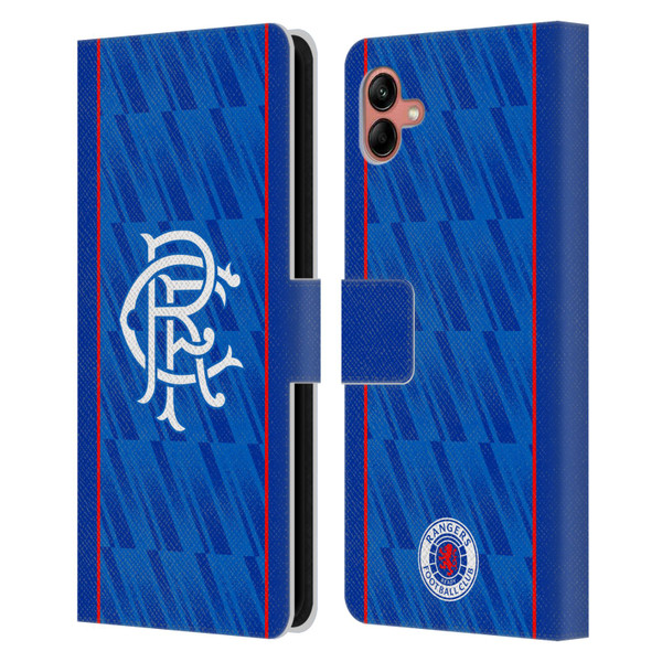 Rangers FC 2024/25 Kit Home Leather Book Wallet Case Cover For Samsung Galaxy A04 (2022)