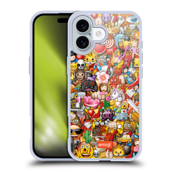emoji® Trendy Full Pattern Soft Gel Case for Apple iPhone 16
