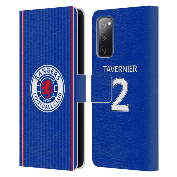 Rangers FC 2023/24 Players Home Kit James Tavernier Leather Book Wallet Case Cover For Samsung Galaxy S20 FE / 5G