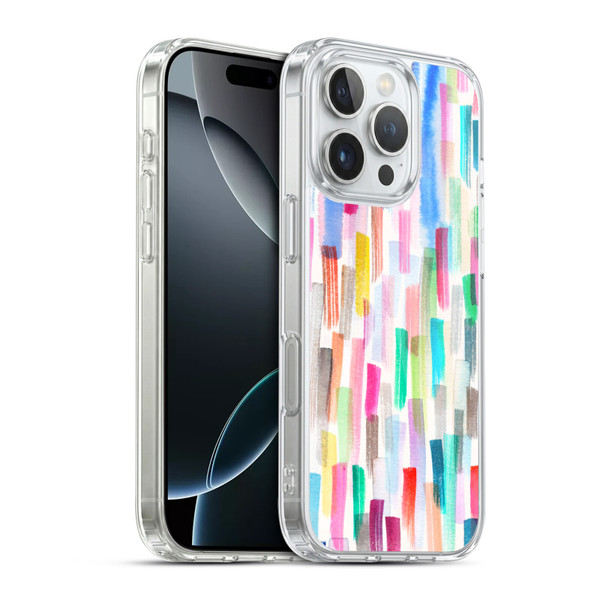 Ninola Colorful Brushstrokes Multi Soft Gel Case for Apple iPhone 16 Pro & MagSafe