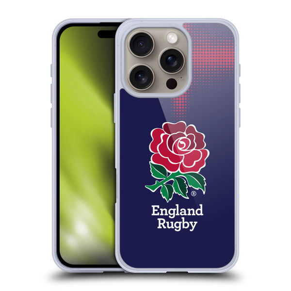 England Rugby Union 2016/17 The Rose Alternate Kit Soft Gel Case for Apple iPhone 16 Pro