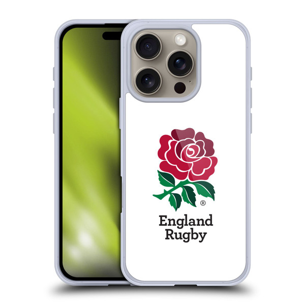 England Rugby Union 2016/17 The Rose Home Kit Soft Gel Case for Apple iPhone 16 Pro