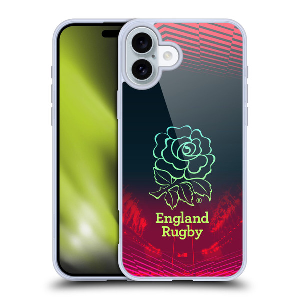 England Rugby Union This Rose Means Everything Logo in Red Soft Gel Case for Apple iPhone 16 Plus