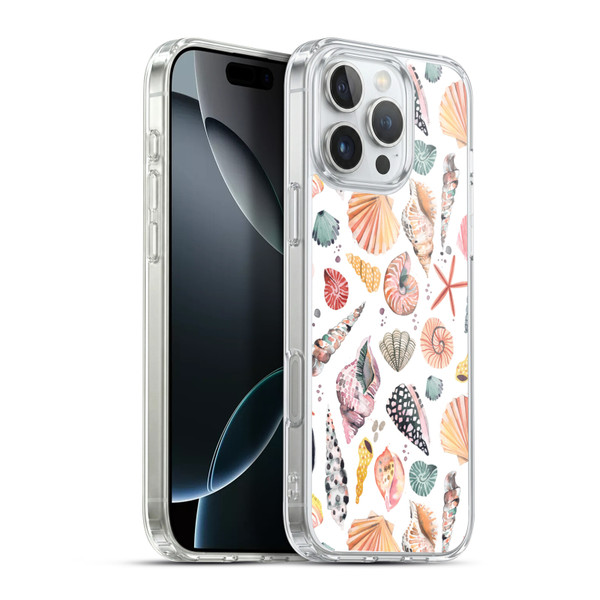Ninola Ocean Sea Shells Soft Gel Case for Apple iPhone 16 Pro Max & MagSafe