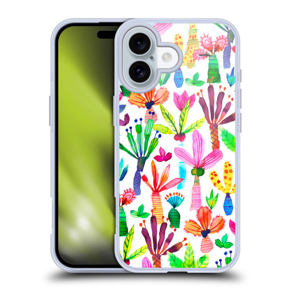 Ninola Summer Patterns Palms Garden Soft Gel Case for Apple iPhone 16