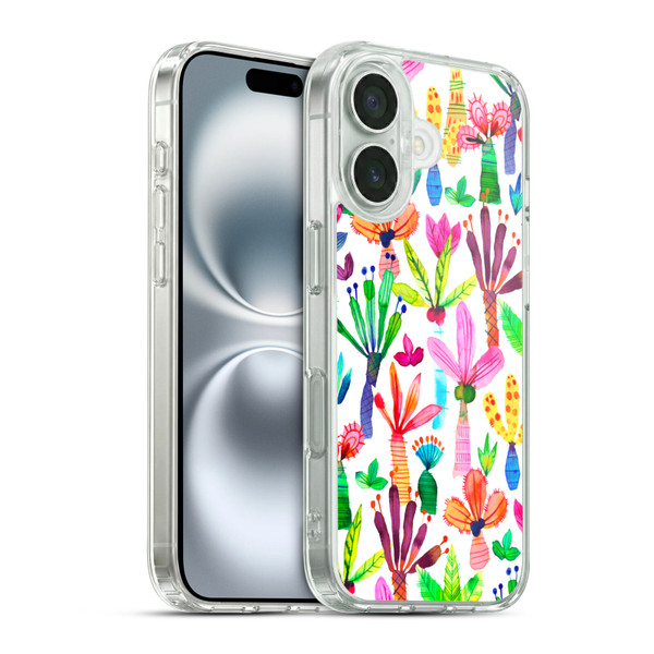 Ninola Summer Patterns Palms Garden Soft Gel Case for Apple iPhone 16 & MagSafe