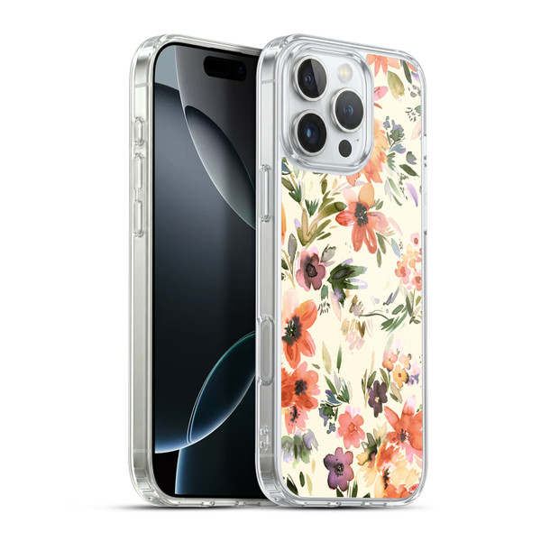 Ninola Spring Floral Painterly Flowers Soft Gel Case for Apple iPhone 16 Pro Max & MagSafe