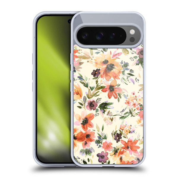 Ninola Spring Floral Painterly Flowers Soft Gel Case for Google Pixel 9 Pro XL