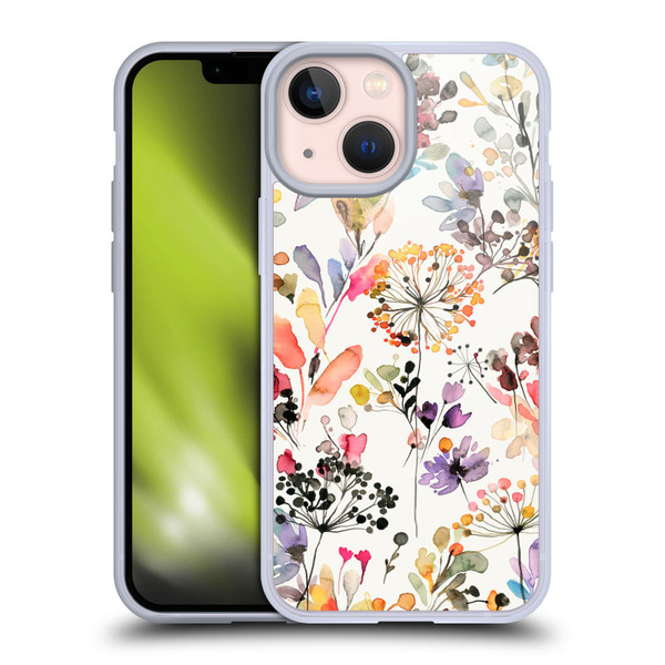 Ninola Wild Grasses Multicolor Soft Gel Case for Apple iPhone 13 Mini